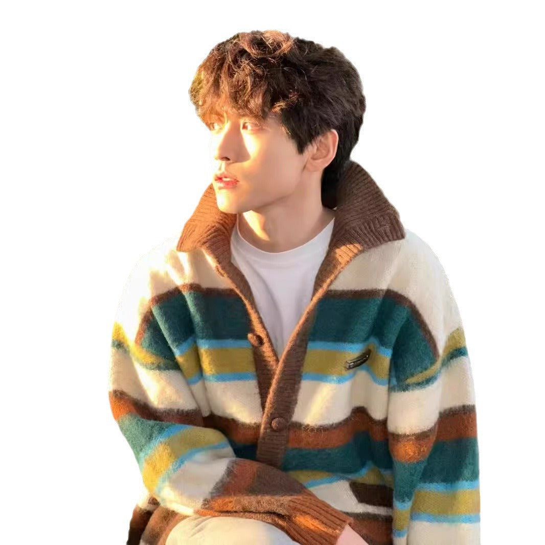 Striped Knit Cardigan