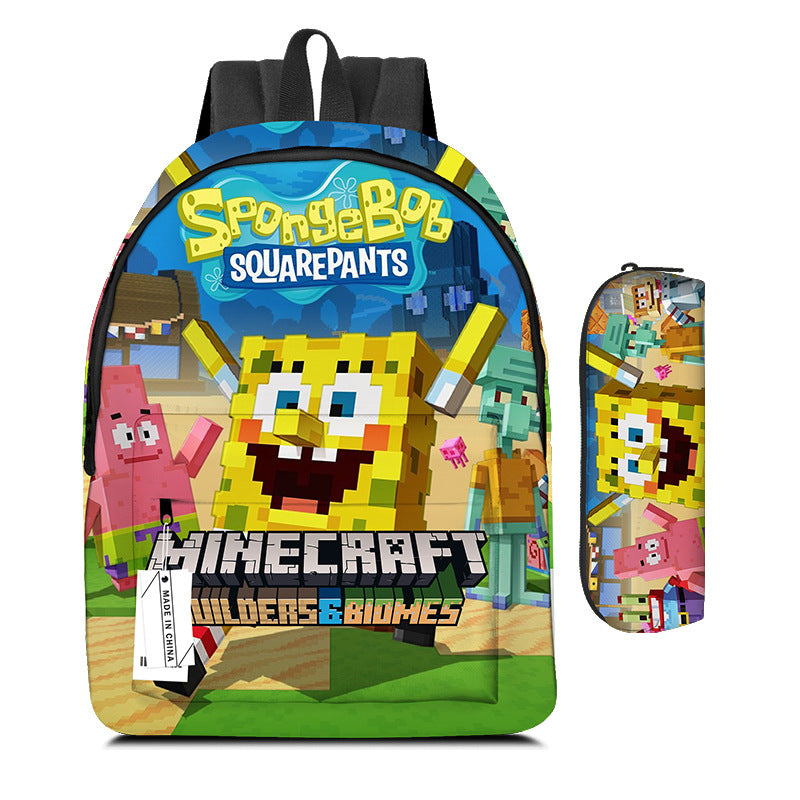 Pixel Game Backpack Set