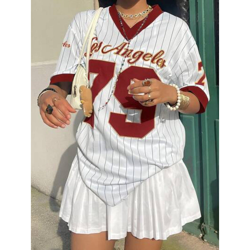 Los Angeles Leopard Graphic Baseball Jersey