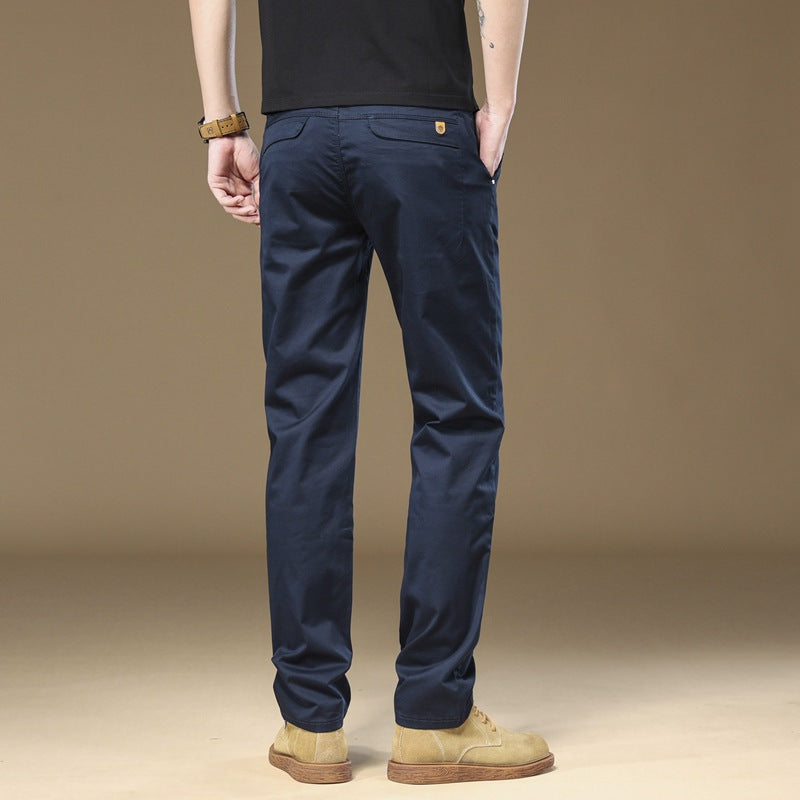 Men's Straight-Fit Casual Trousers