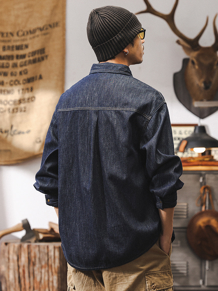 Vintage Americana Workwear Denim Overshirt