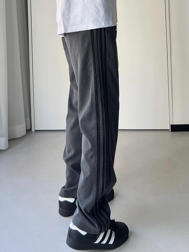 Striped Relaxed Fit Trousers