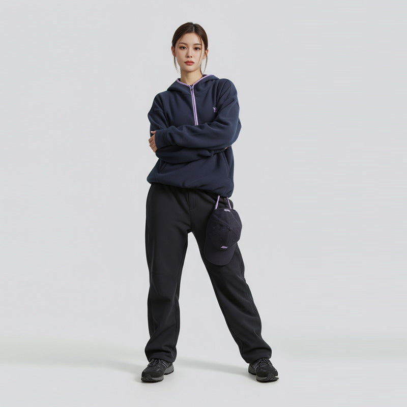 Technical Half-Zip Fleece Hoodie