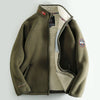 P18 coffee green fleece jacket