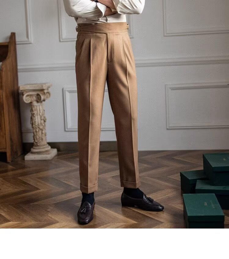 High-Waisted Business Trousers