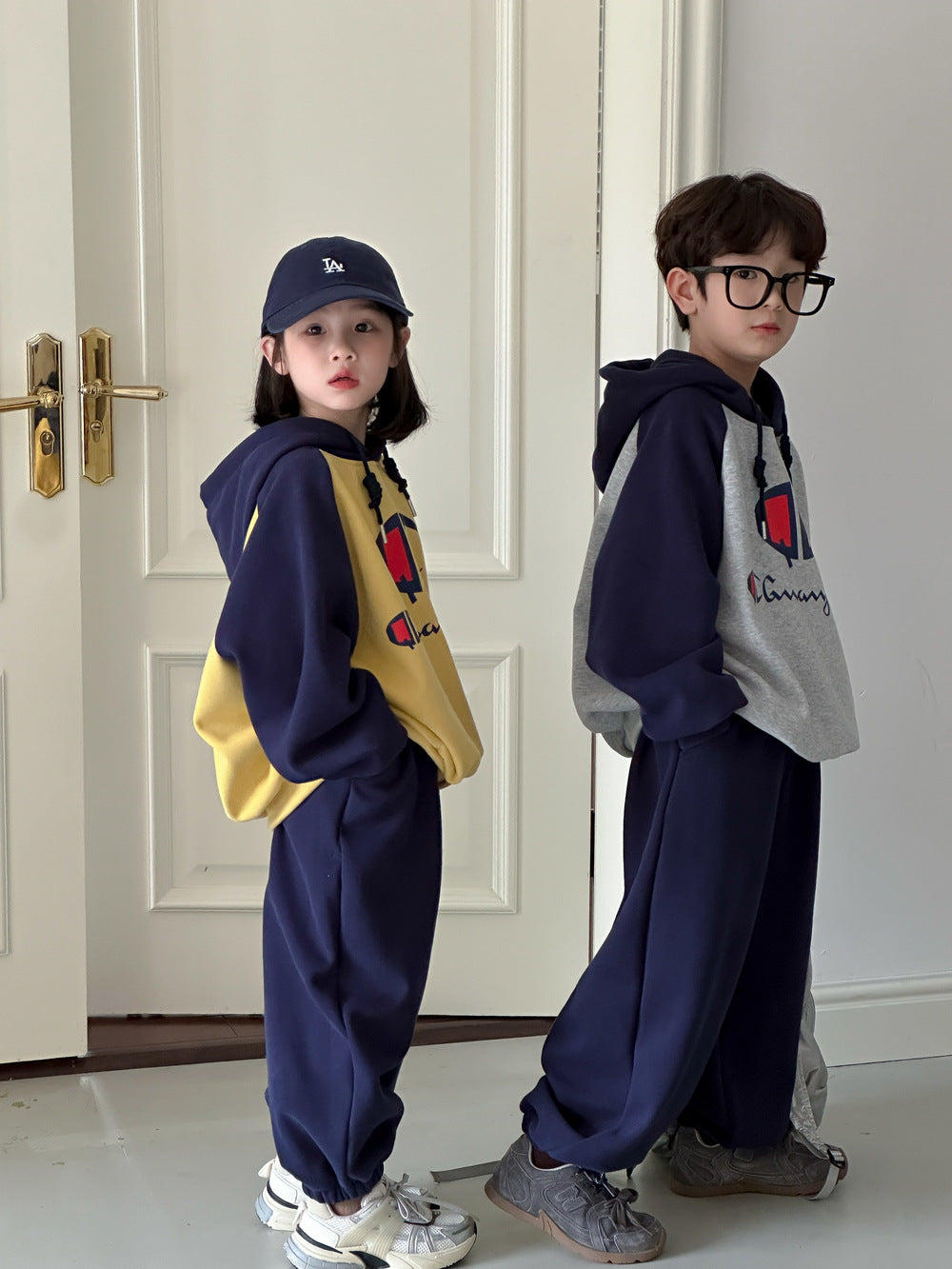 Kids' Letter Sweatshirt & Pants Set