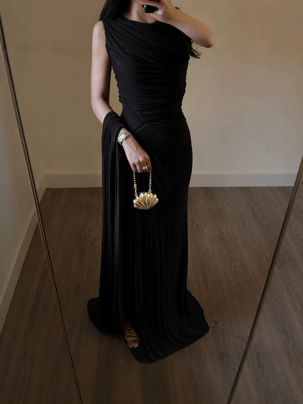 Seraphina Draped Evening Gown