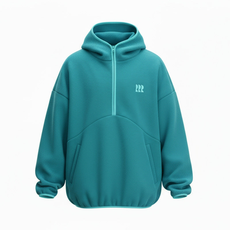 Technical Half-Zip Fleece Hoodie