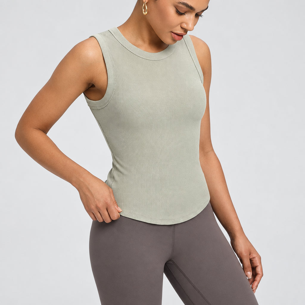 Crew-Neck Yoga Tank