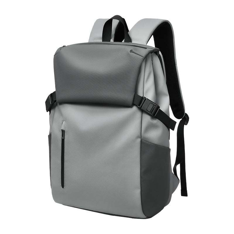 Cross-border men's backpack large capacity casual student schoolbag girls' college style bag cover type computer backpack waterproof