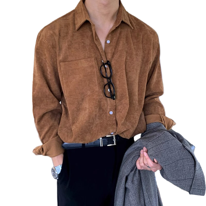 Corduroy Button-Up Shirt