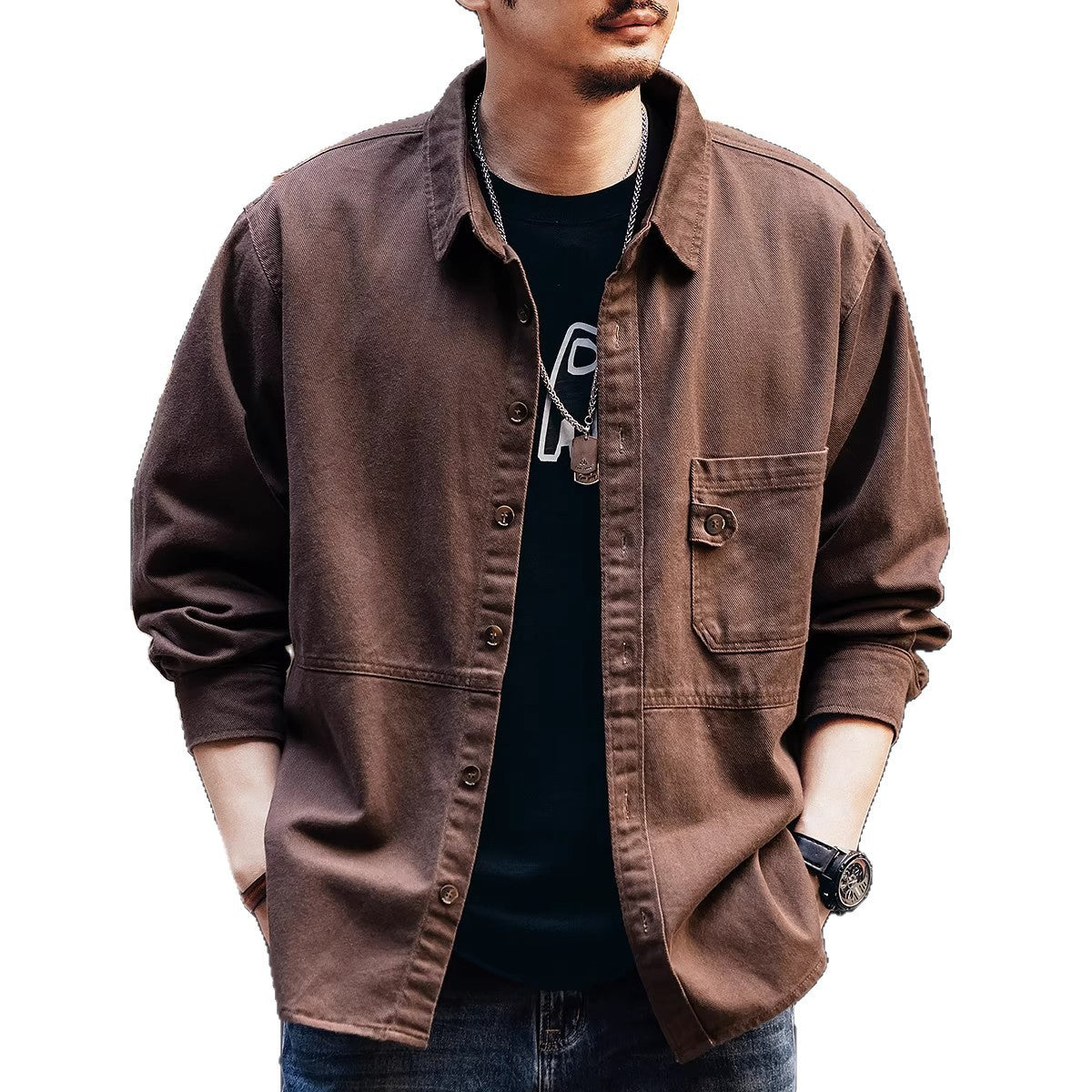 Vintage Workwear Shirt Jacket