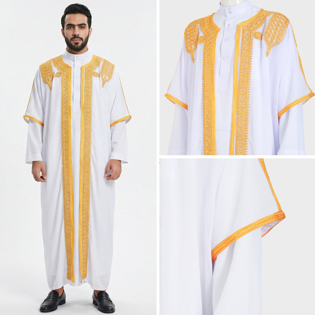 Regal Embroidered Bisht