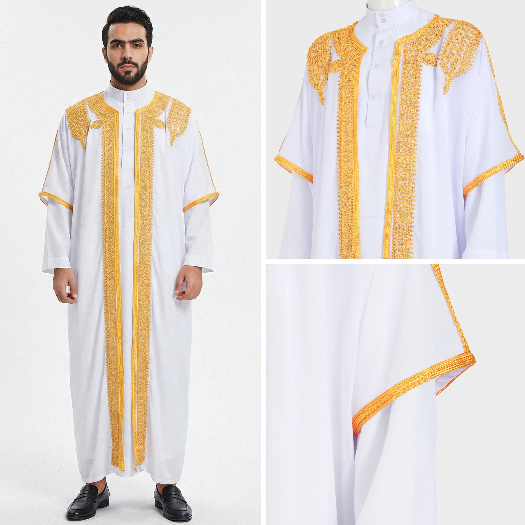 Regal Embroidered Bisht