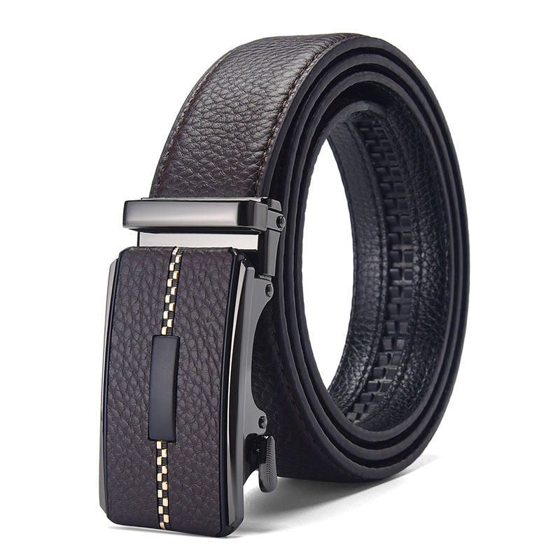 Automatic Buckle Leather Belt