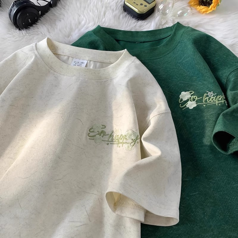 Embroidered Loose-Fit T-shirt