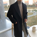 Double-Breasted Woolen Overcoat