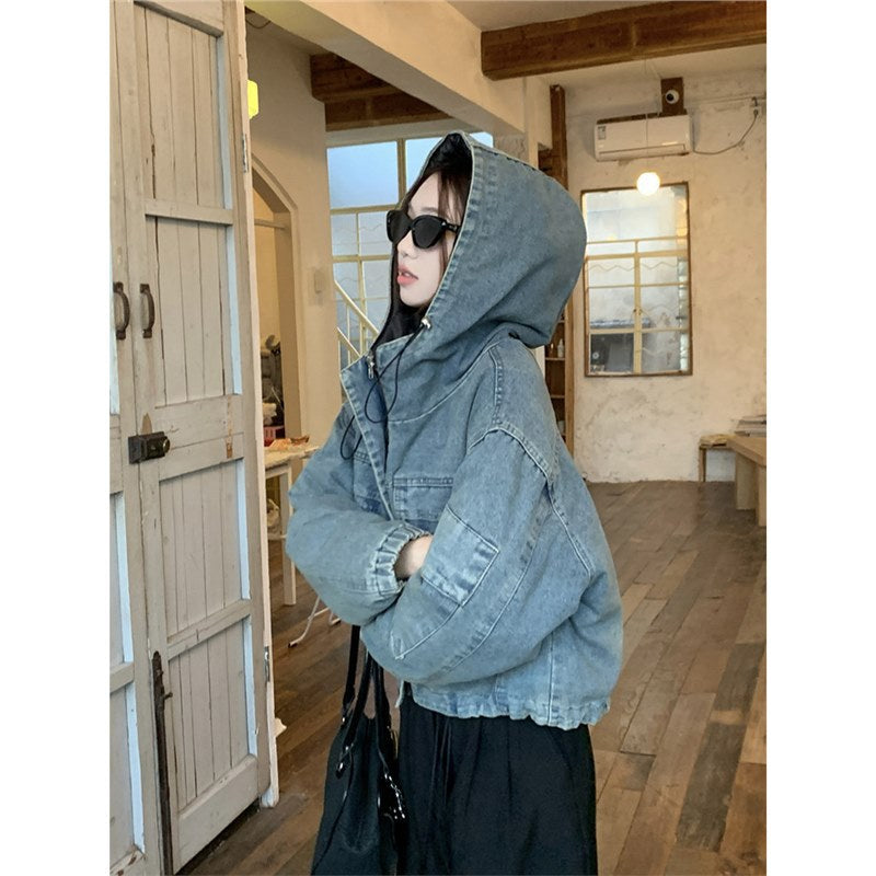 Denim Hooded Jacket