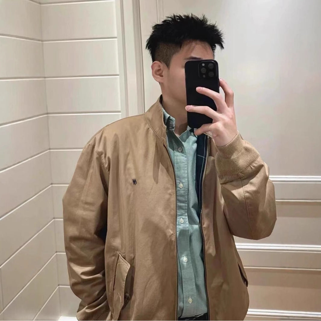 Men's Vintage Stand-Collar Jacket