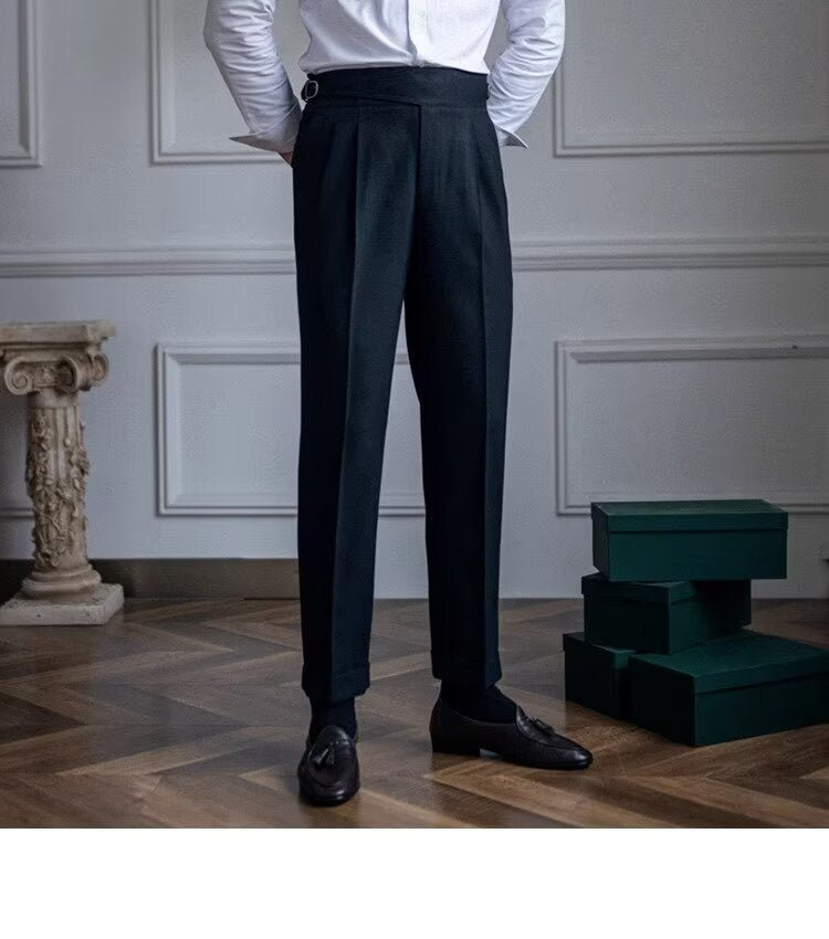 High-Waisted Business Trousers