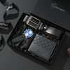 Black (Belt + Wallet + Watch + Gift Box)