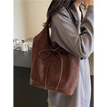 Minimalist Suede Tote Bag