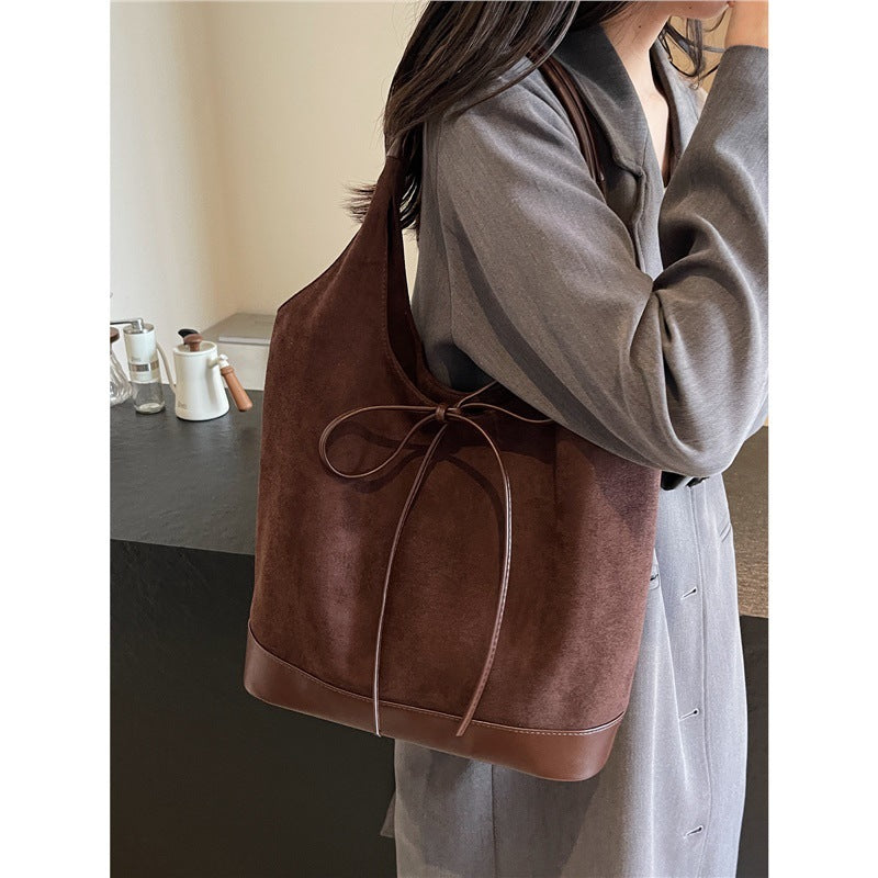 Original listing image: Minimalist Suede Tote Bag