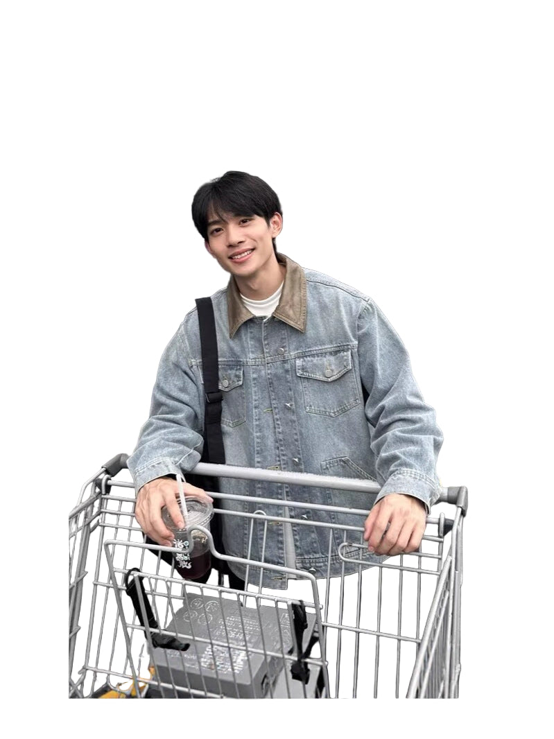 Vintage Distressed Denim Jacket