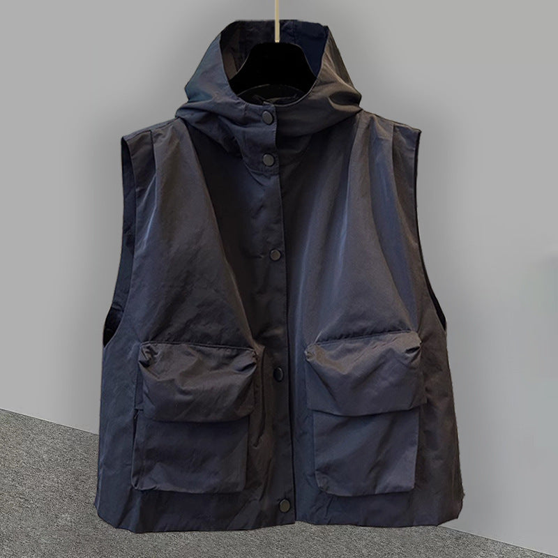 Technical Utility Hooded Vest