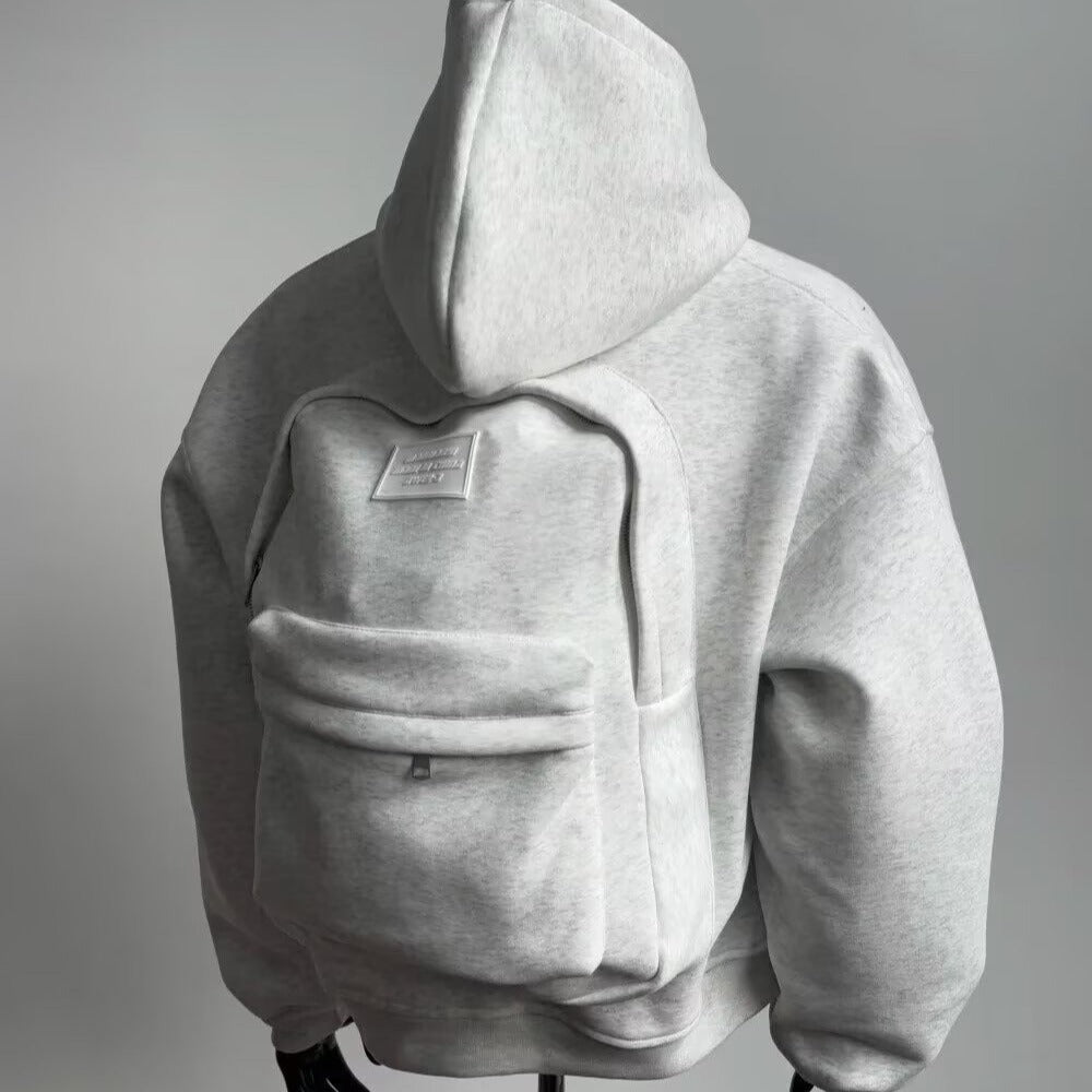 Integrated Backpack Boxy Hoodie