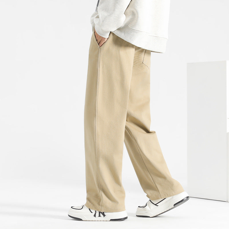 Classic Straight-Leg Cotton Work Pants