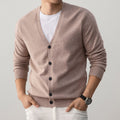 V-Neck Button-Up Cardigan