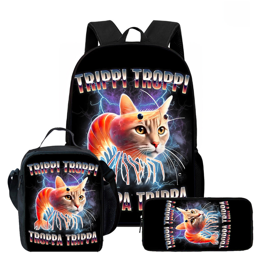 Viral brainrot Backpack Set