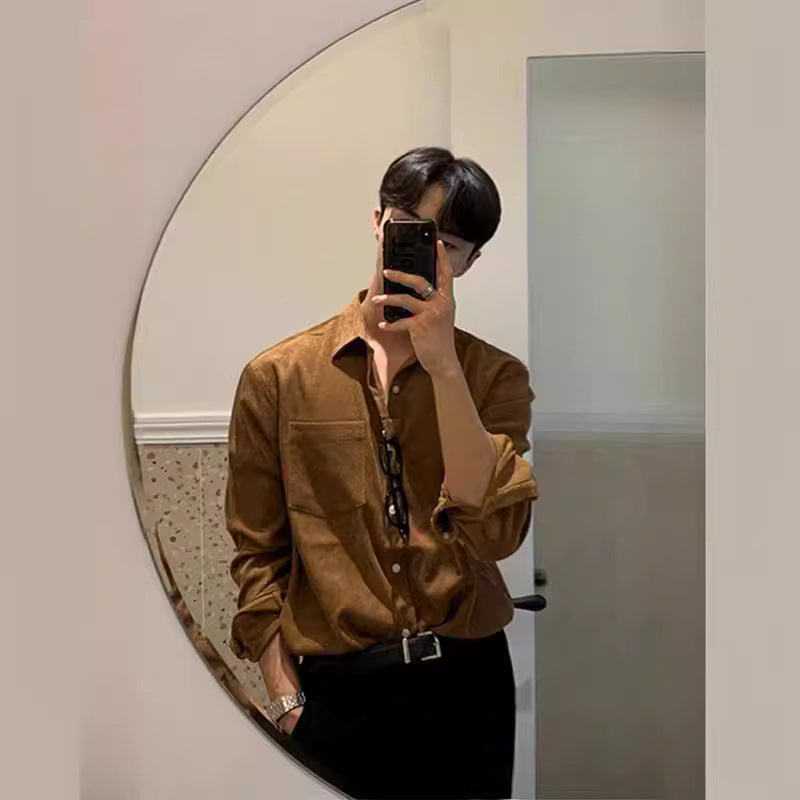 Corduroy Button-Up Shirt