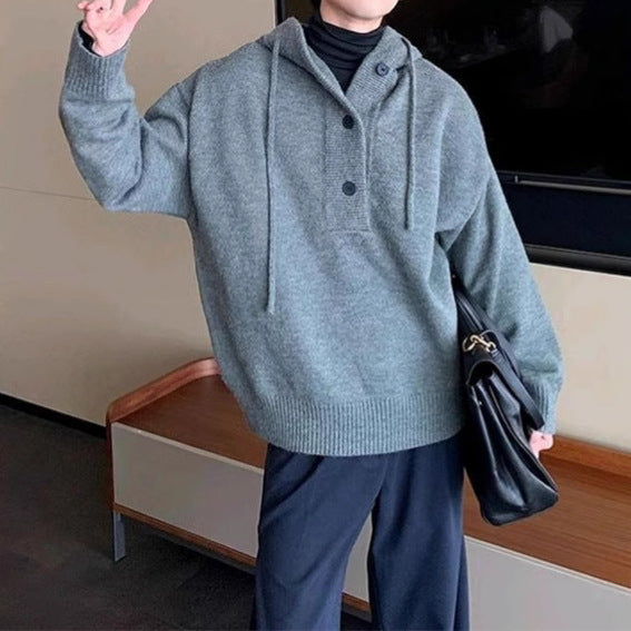 Knit Cardigan Hoodie