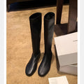 Leather Stretch Boots
