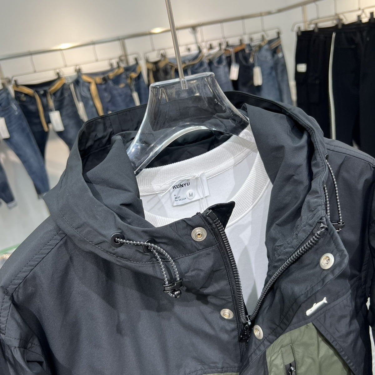 American Retro Patchwork Jacket