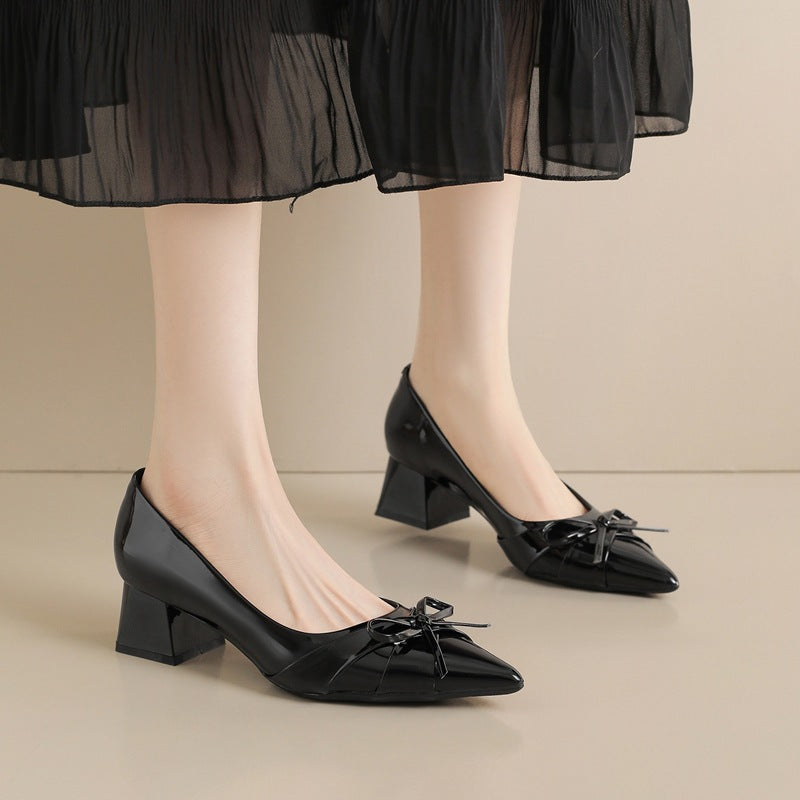 Versatile Spring Bow Heels
