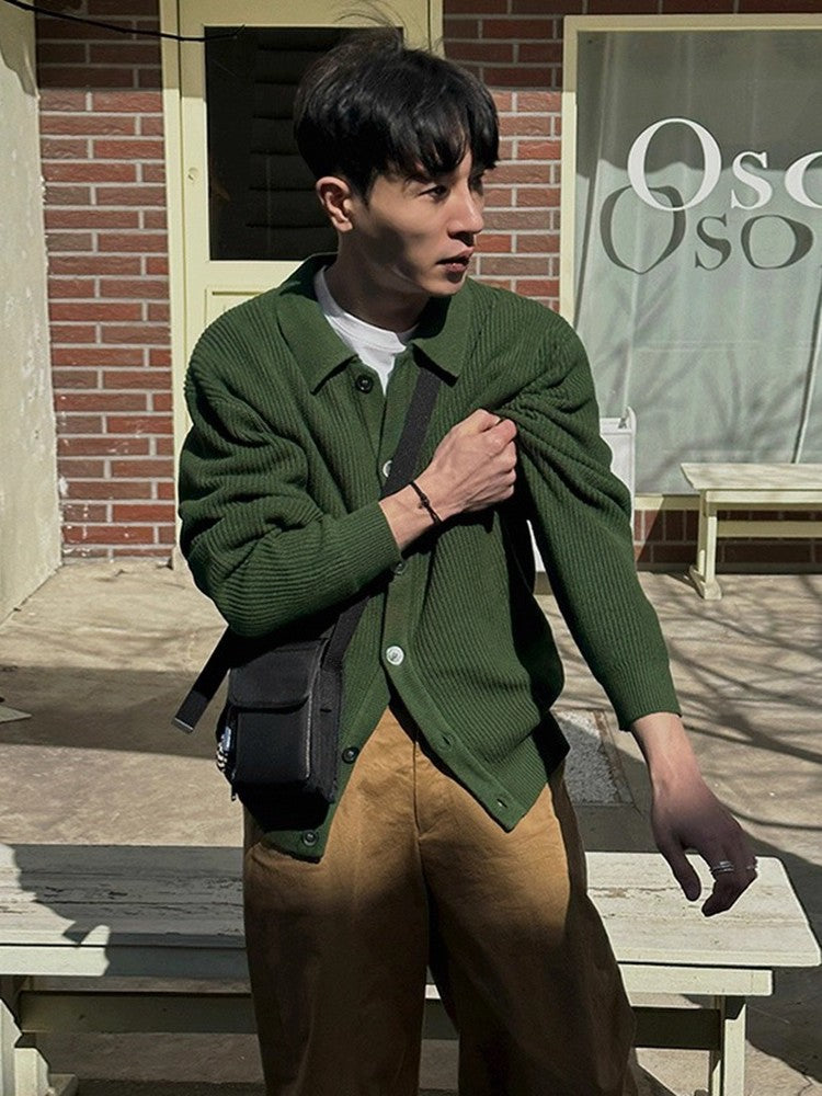 Knit Collared Cardigan Jacket