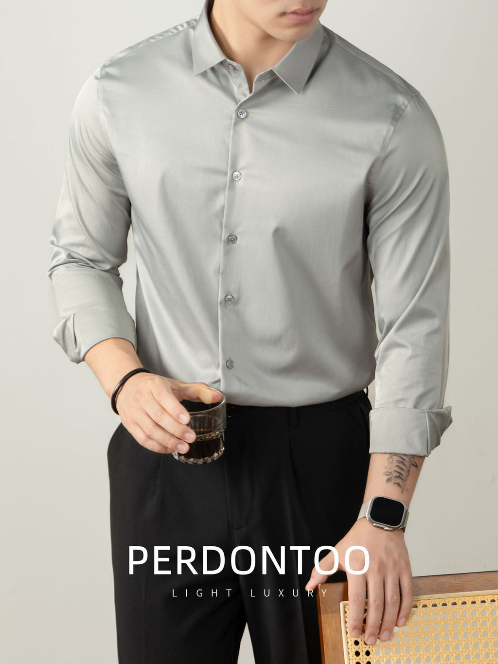 Luxury Non Iron Silk Finish Shirt