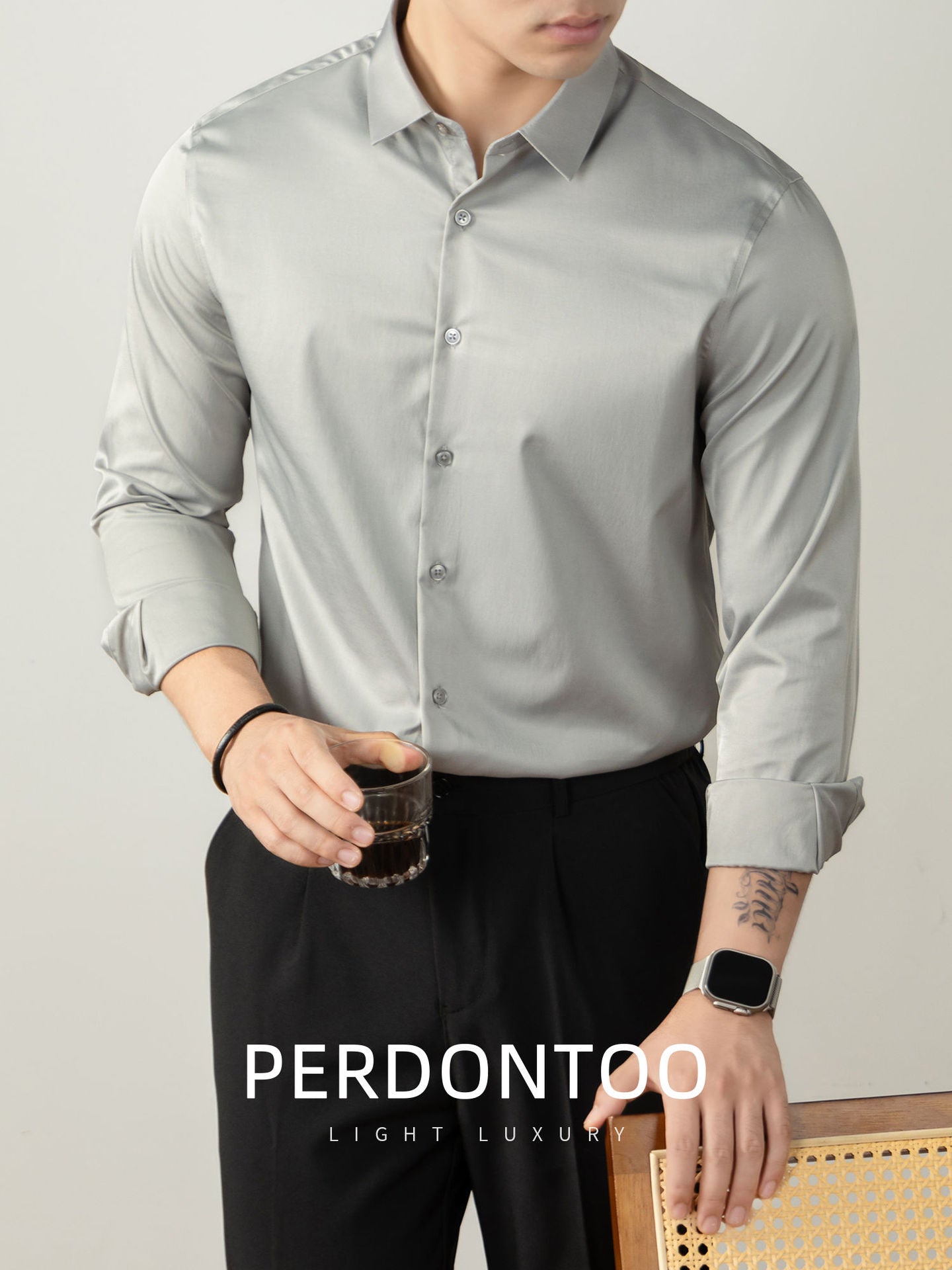 Luxury Non Iron Silk Finish Shirt