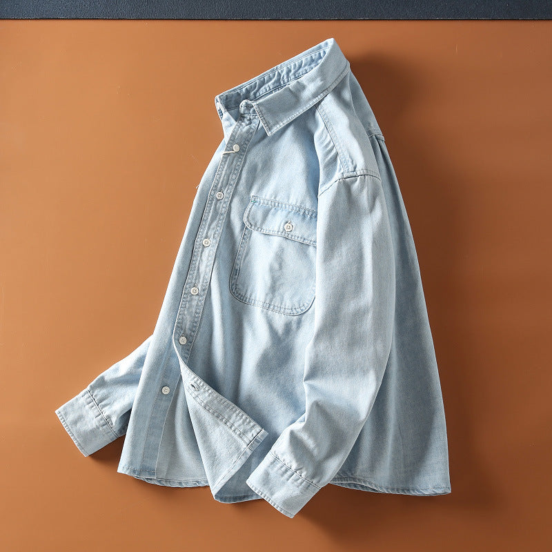 Premium Dual-Pocket Denim Overshirt