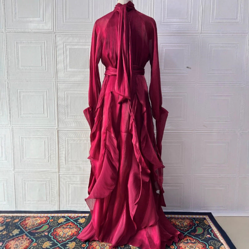 Ruffle Detail Fitted Dress