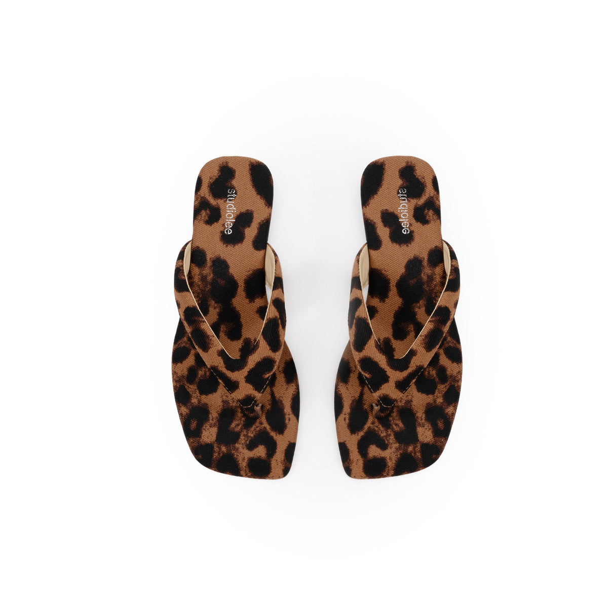 Low-Heel Thong Sandals