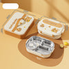 Rice dumplings capybara 4 compartments + tableware + soup bowl + thermal bag