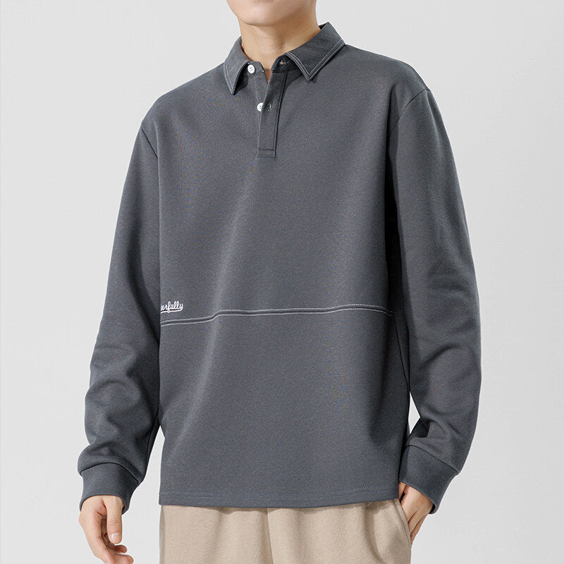 Minimalist Long-Sleeve Heavyweight Polo