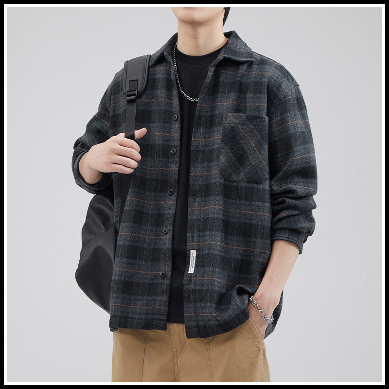 Plush Plaid Overshirt
