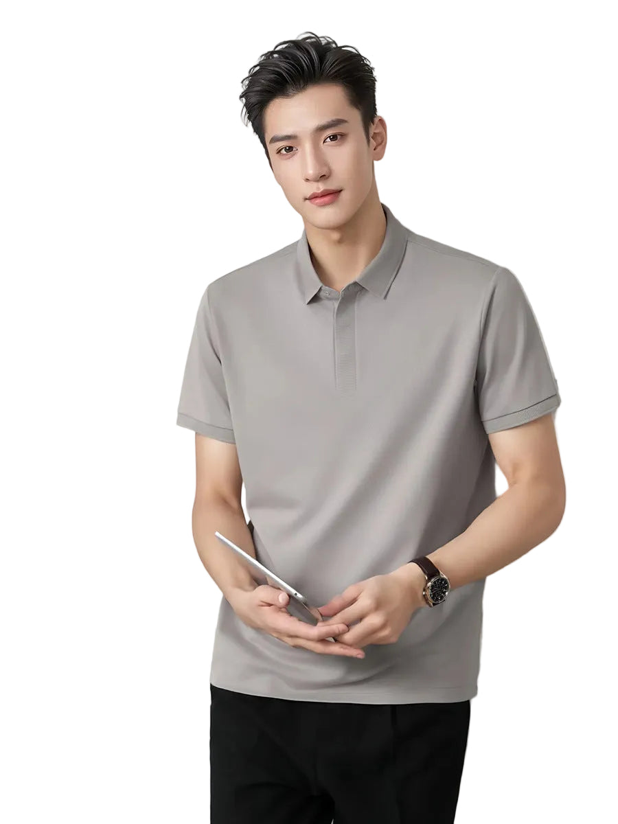 Premium Mulberry Silk Polo T-Shirt