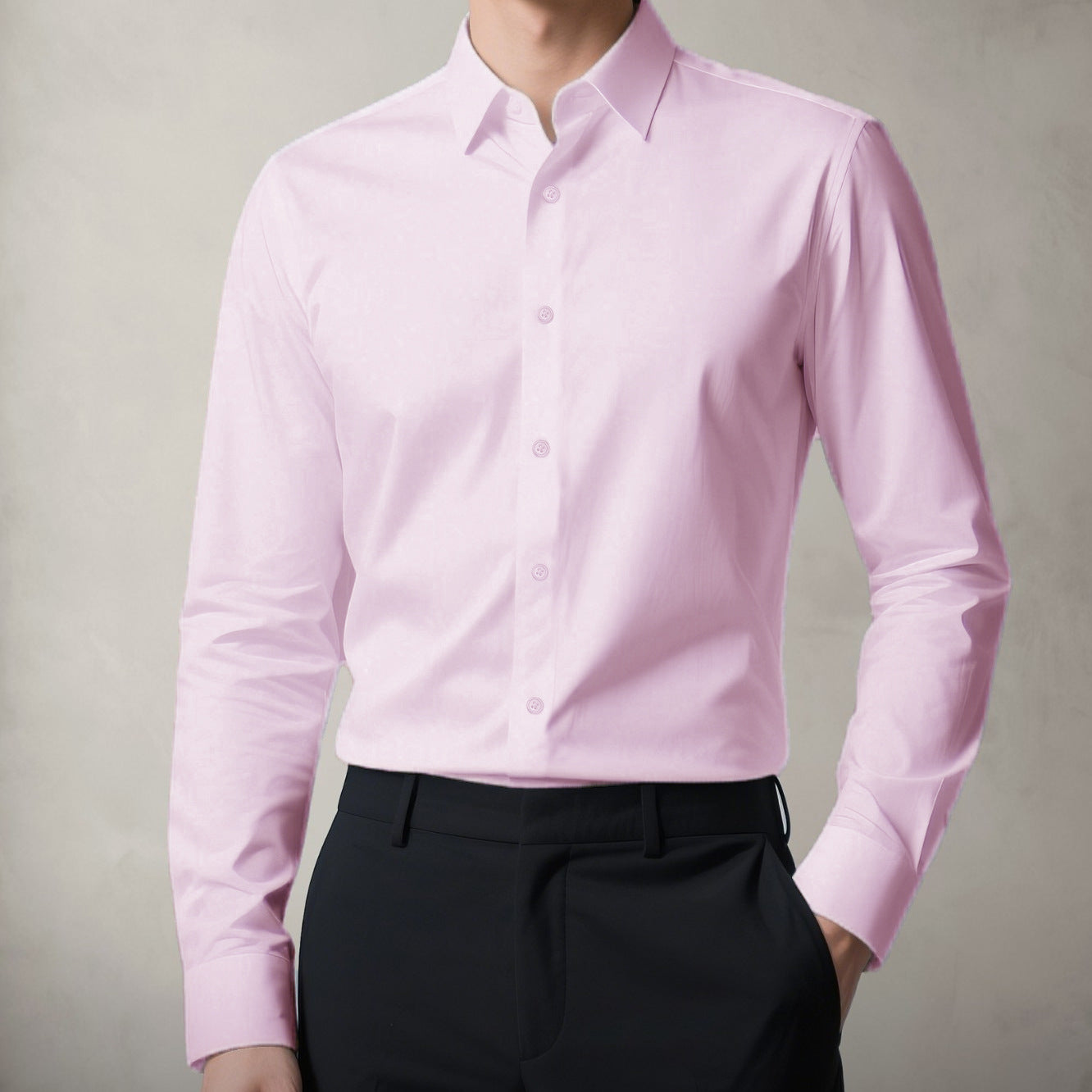 Premium Silk Lustre Wrinkle Resistant Business Shirt