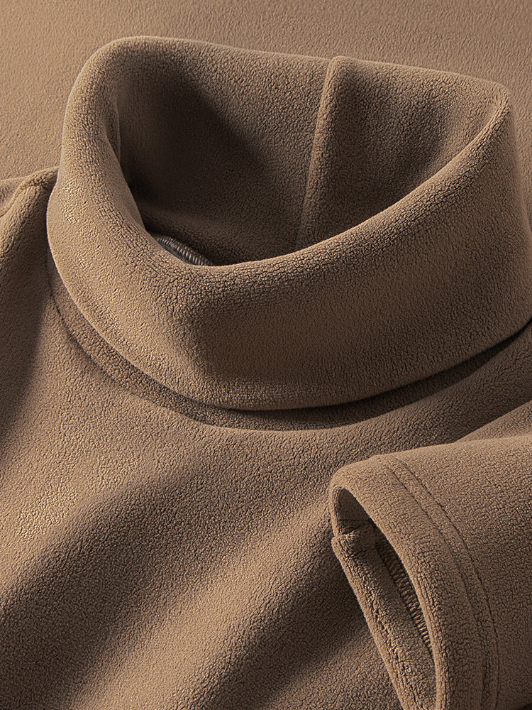Heavyweight Double-Sided Fleece Turtleneck